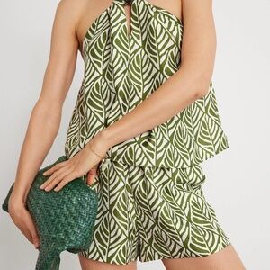 NWT Unsubscribed silk tie halter top Size XS